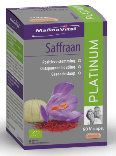 Mannavital Saffraan platinum 60 vcaps