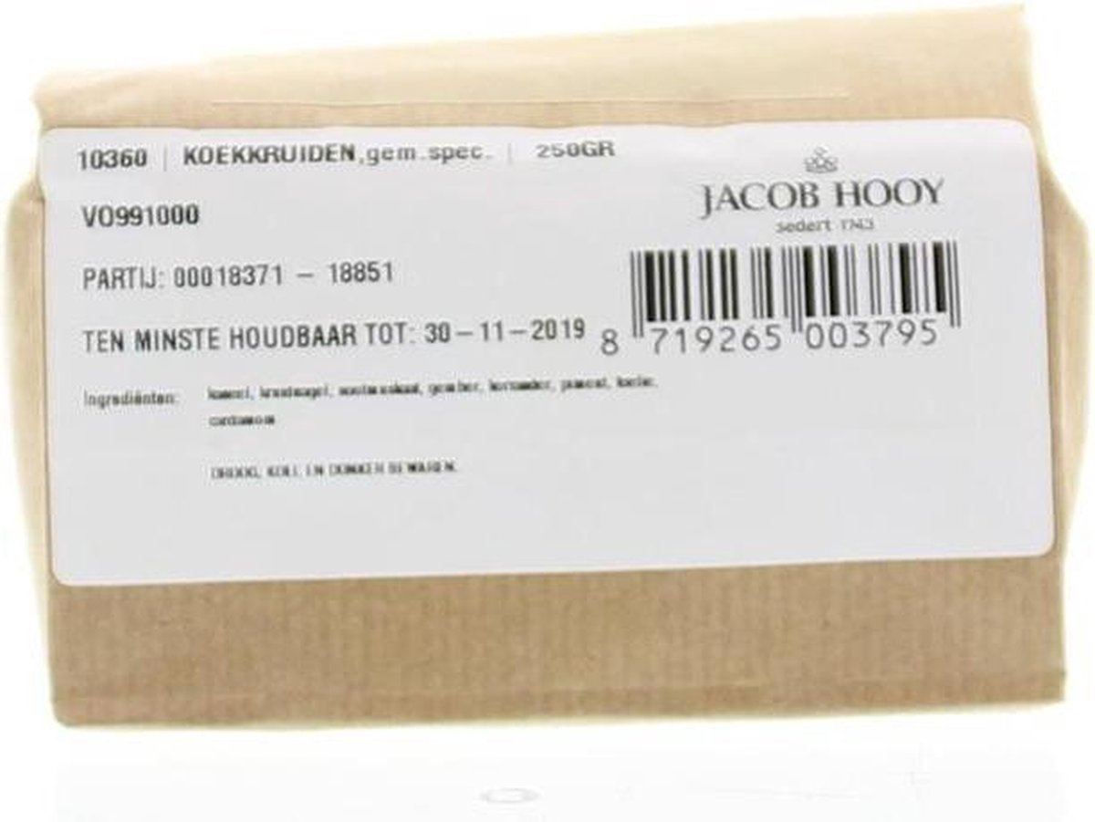 Jacob Hooy Koekkruiden 250 gram