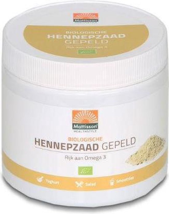 Mattisson Bio gepeld hennepzaad 250 gram