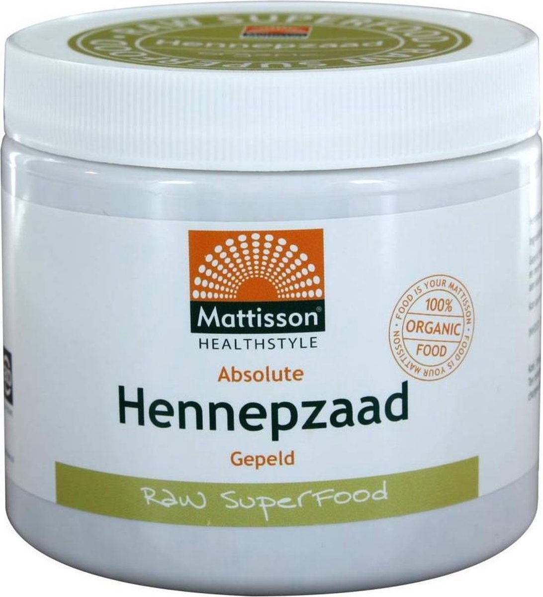 Mattisson Bio gepeld hennepzaad 250 gram