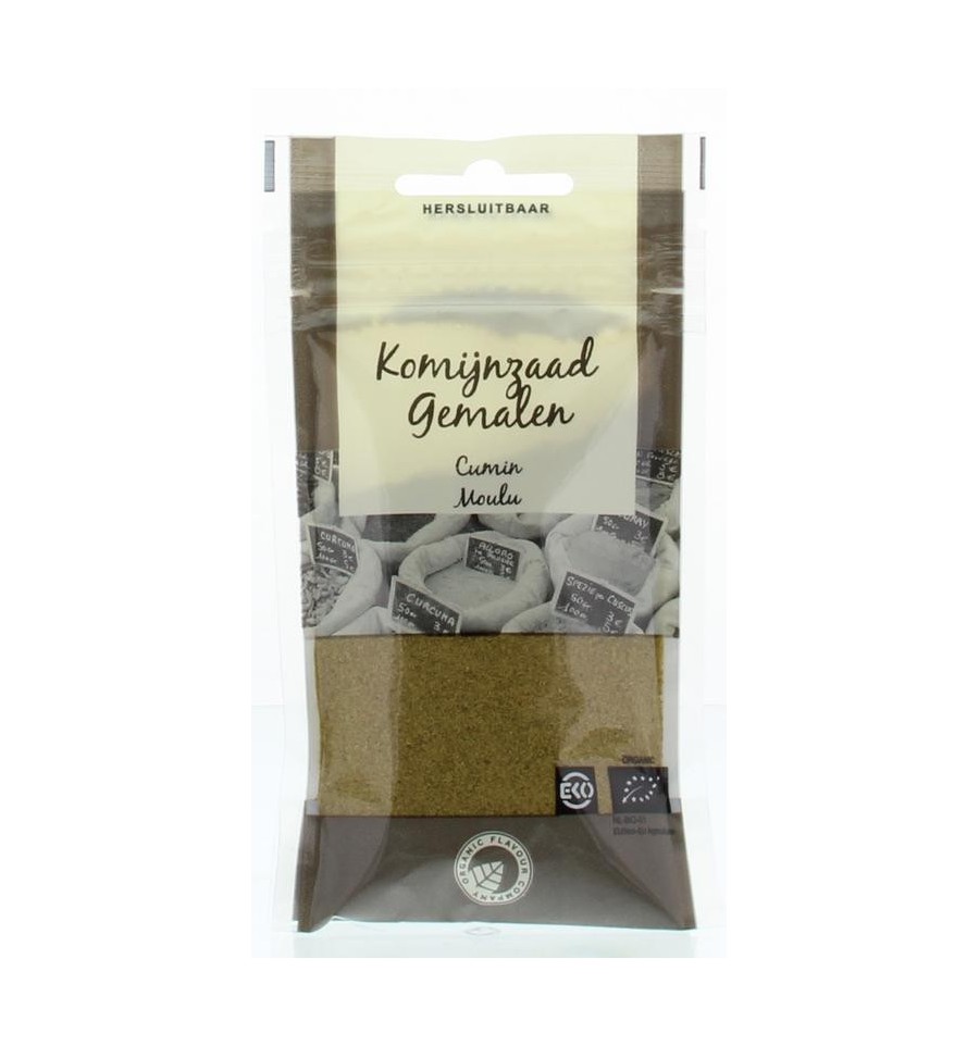 Piramide Organic Flavour Company  Komijnzaad gemalen eko 22 gram