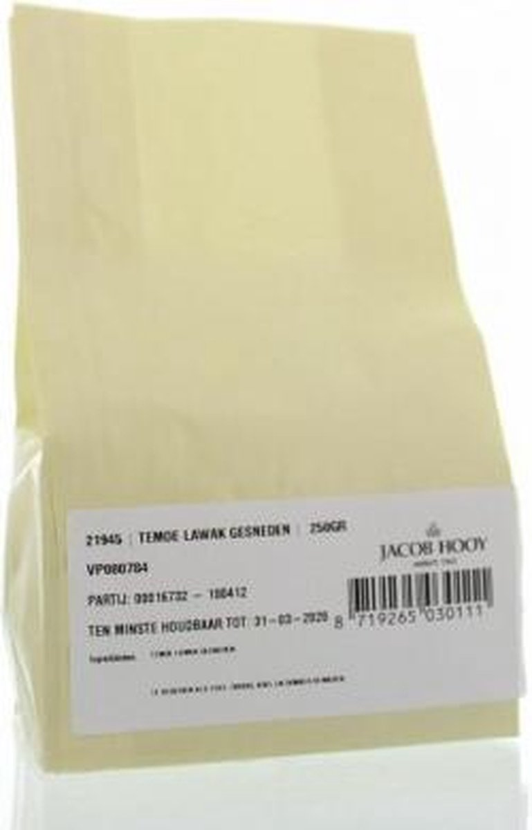Jacob Hooy Temoe lawak gesneden 250 gram