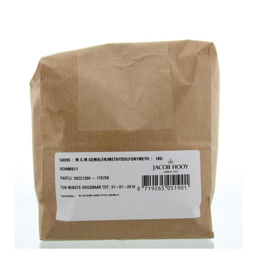 Jacob Hooy MSM gemalen methylsulfonylmethaan 1 kg