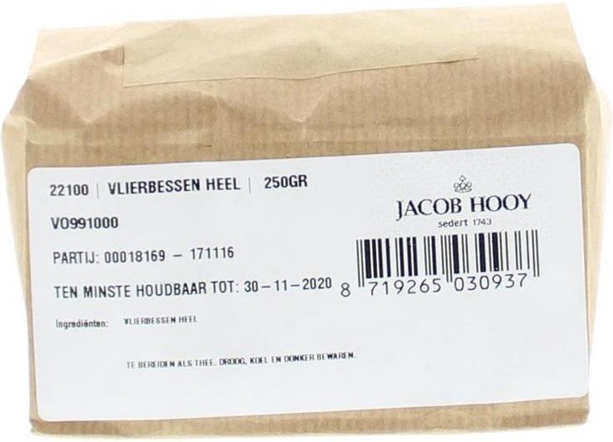 Jacob Hooy Vlierbessen 250 gram