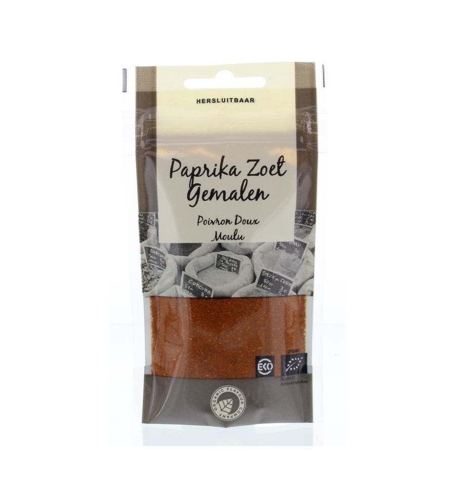 Piramide Organic Flavour Company  Paprika zoet gemalen bio 28 gram