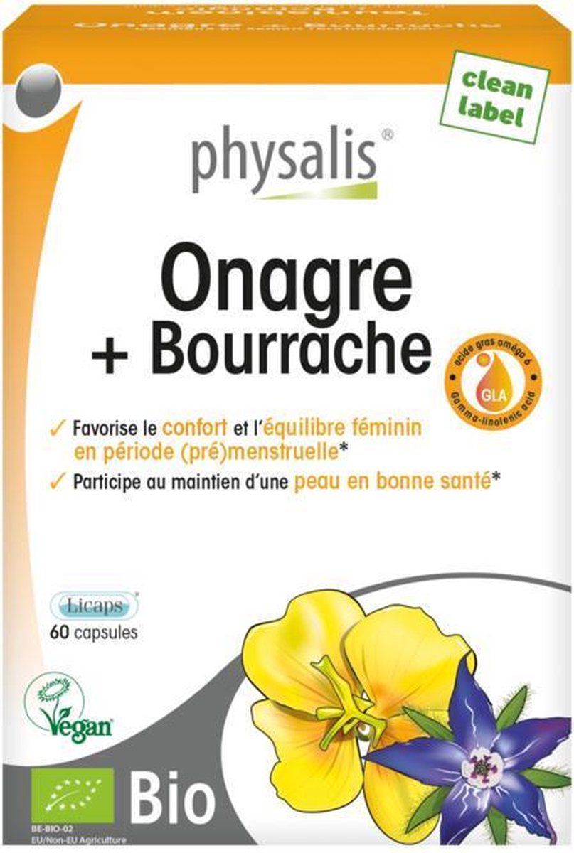 Physalis Teunisbloem & bernagie 60 capsules