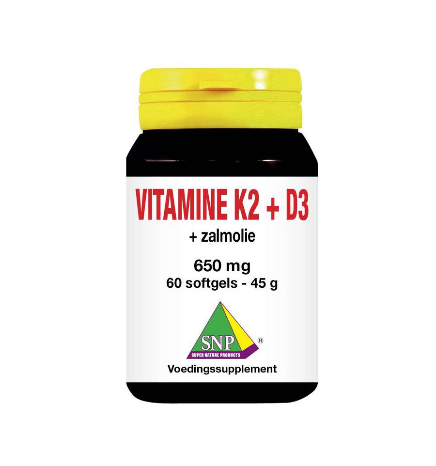 Snp Vit K2 D3 zalmolie 60 capsules