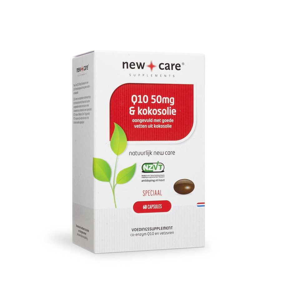 New Care Q10 & kokosolie 60 capsules - Wit