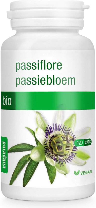 Purasana Bio passiebloem 250 mg 120 vcaps
