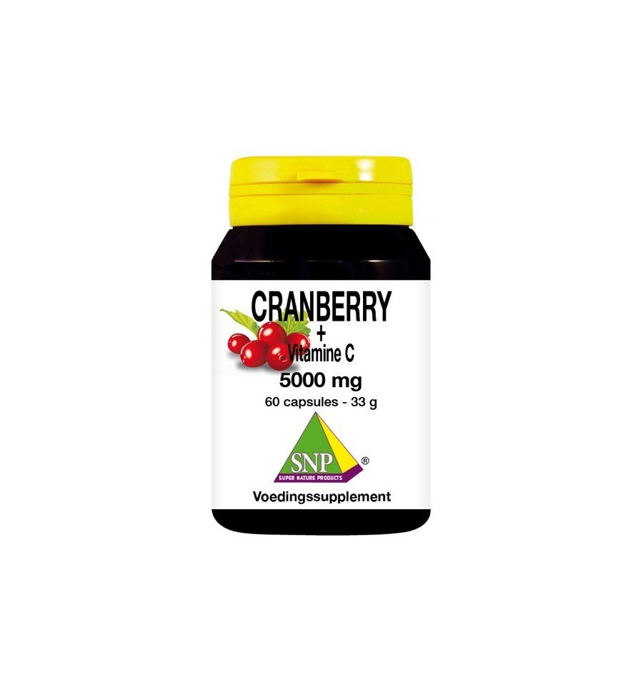 Snp Cranberry vitamine C 5000 mg 60 capsules