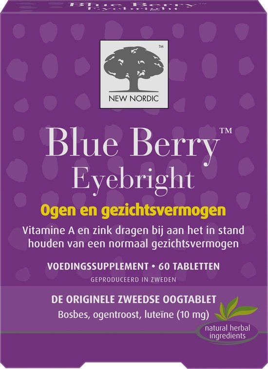 New Nordic Blue berry eyebright 60 tabletten