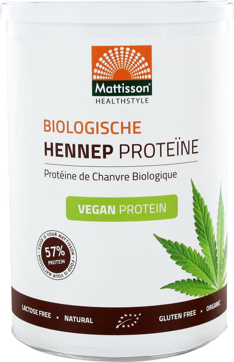 Mattisson Bio hennep proteine poeder 400 gram