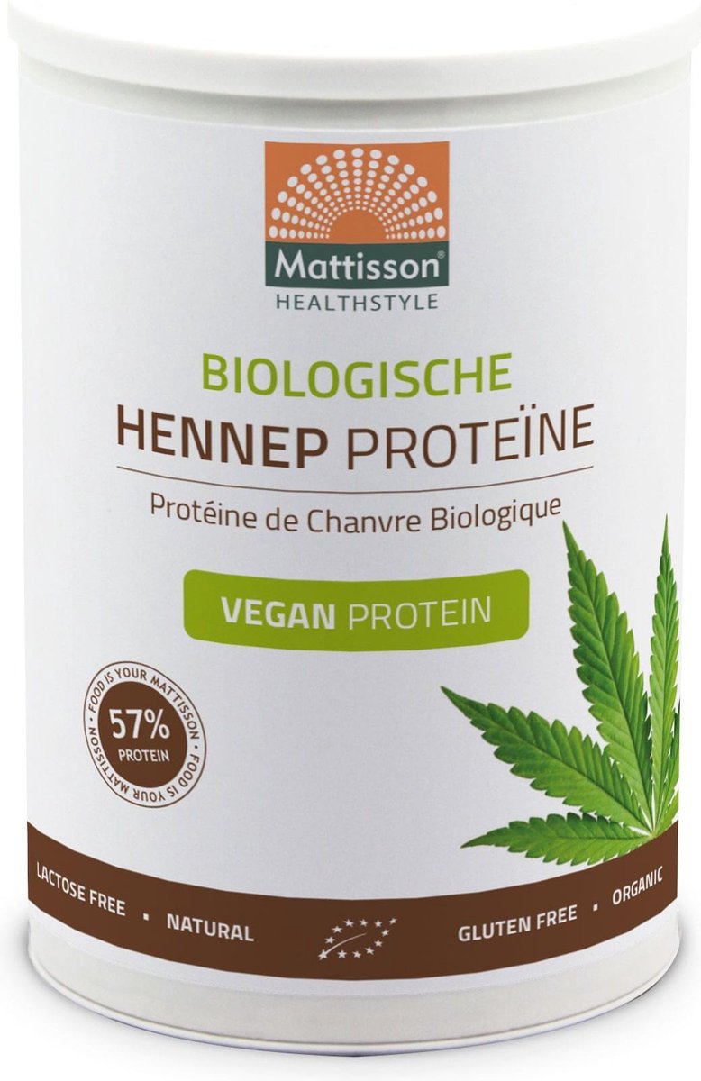 Mattisson Bio hennep proteine poeder 400 gram