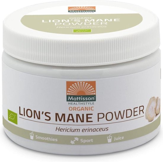 Mattisson Lion&apos;s mane poeder biologisch 100 gram