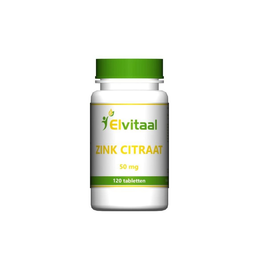 Elvitaal Zink citraat 50 mg 120 tabletten