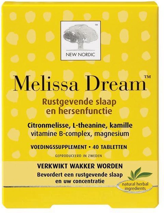 New Nordic Melissa dream 40 tabletten