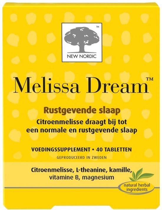 New Nordic Melissa dream 40 tabletten