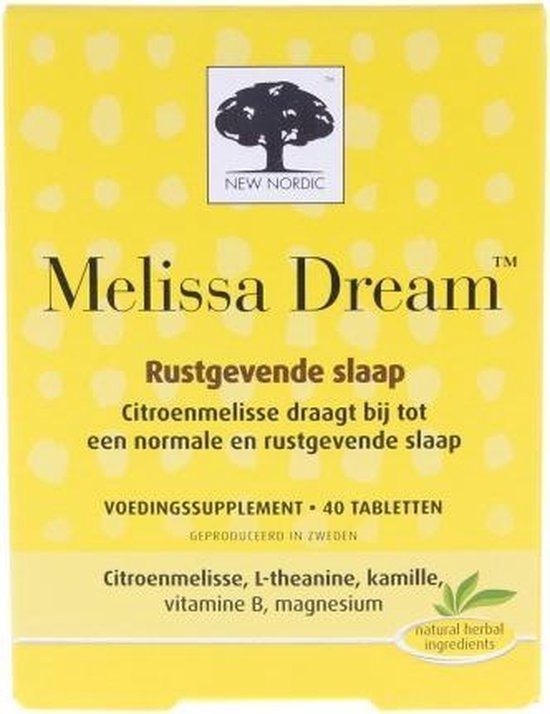 New Nordic Melissa dream 40 tabletten