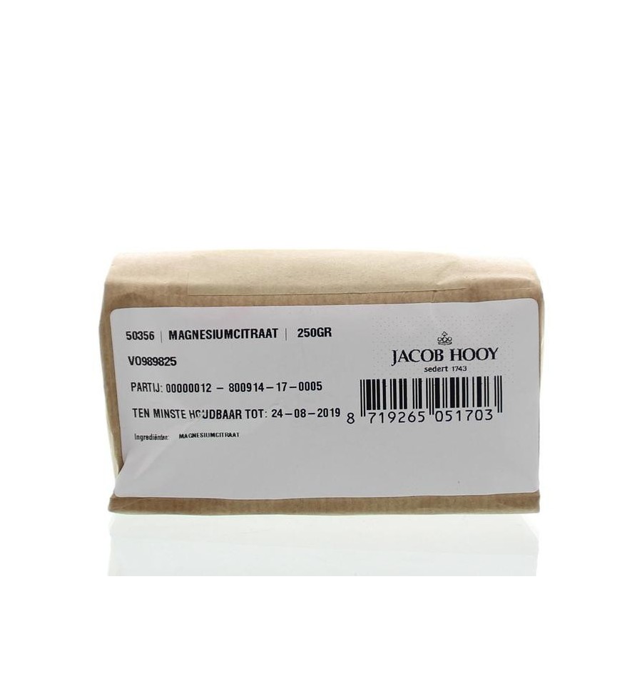 Jacob Hooy Magnesiumcitraat poeder 250 gram