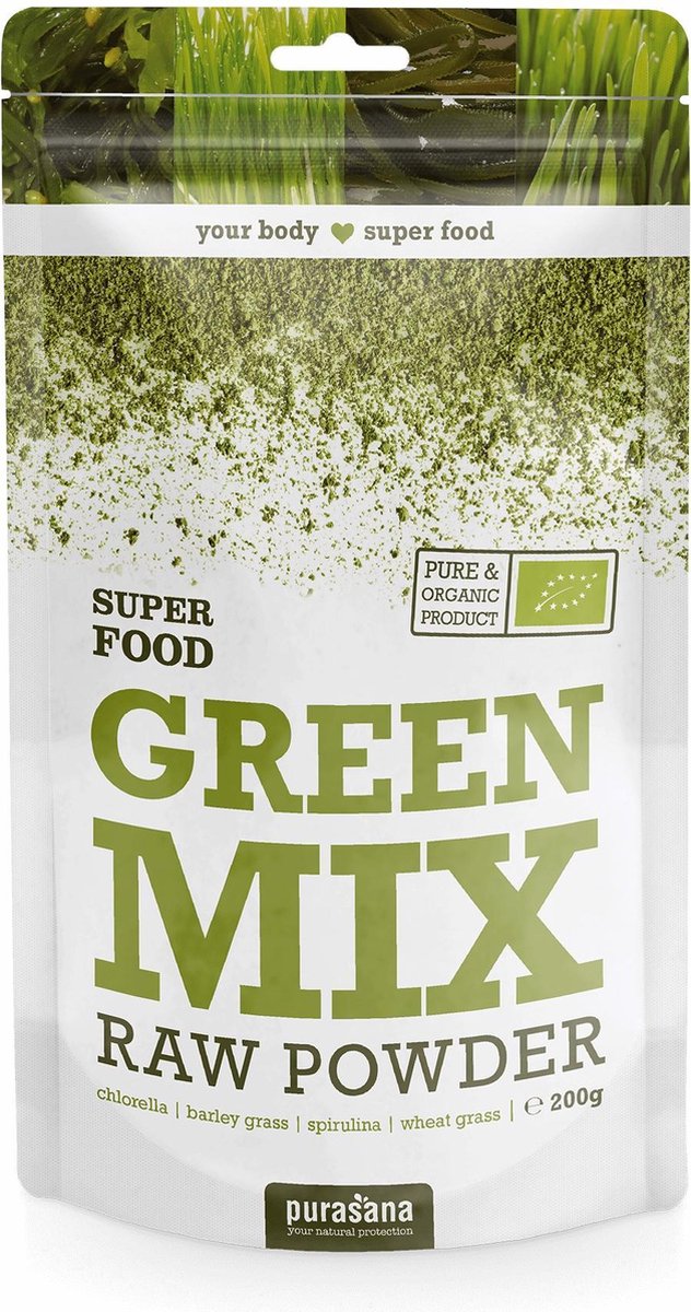 Purasana Green mix powder 200 gram