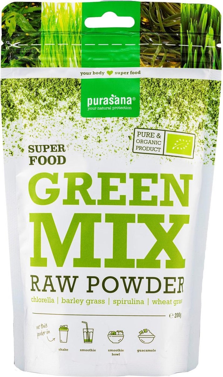 Purasana Green mix powder 200 gram
