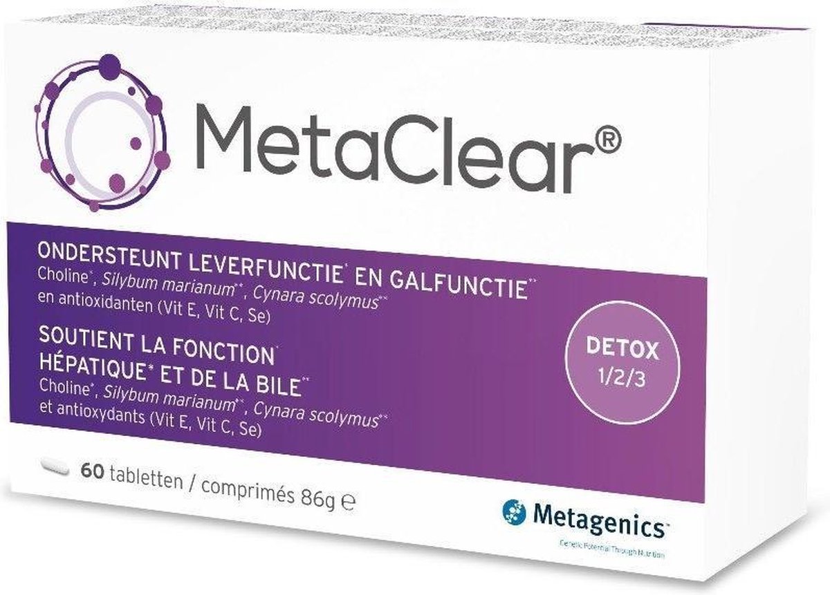 Metagenics Metaclear 60 tabletten