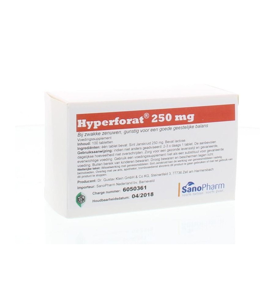 Hyperforat 250 mg 100 tabletten