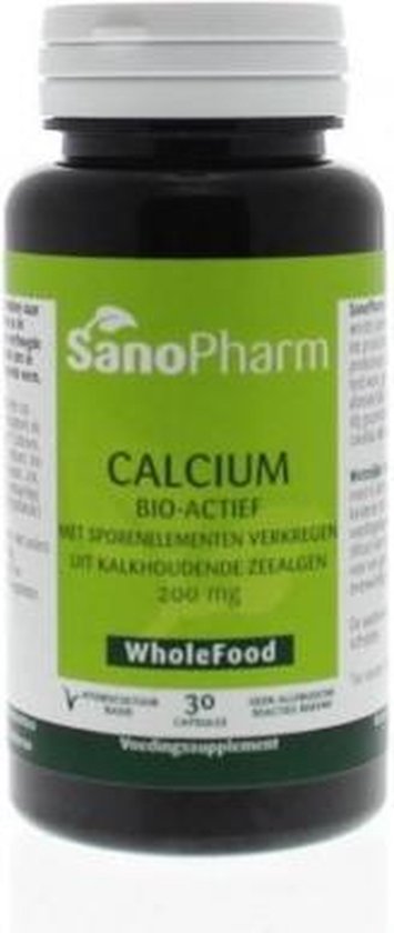 Sanopharm Calcium 200 mg wholefood 30 capsules
