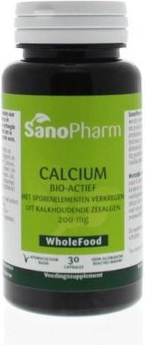 Sanopharm Calcium 200 mg wholefood 30 capsules