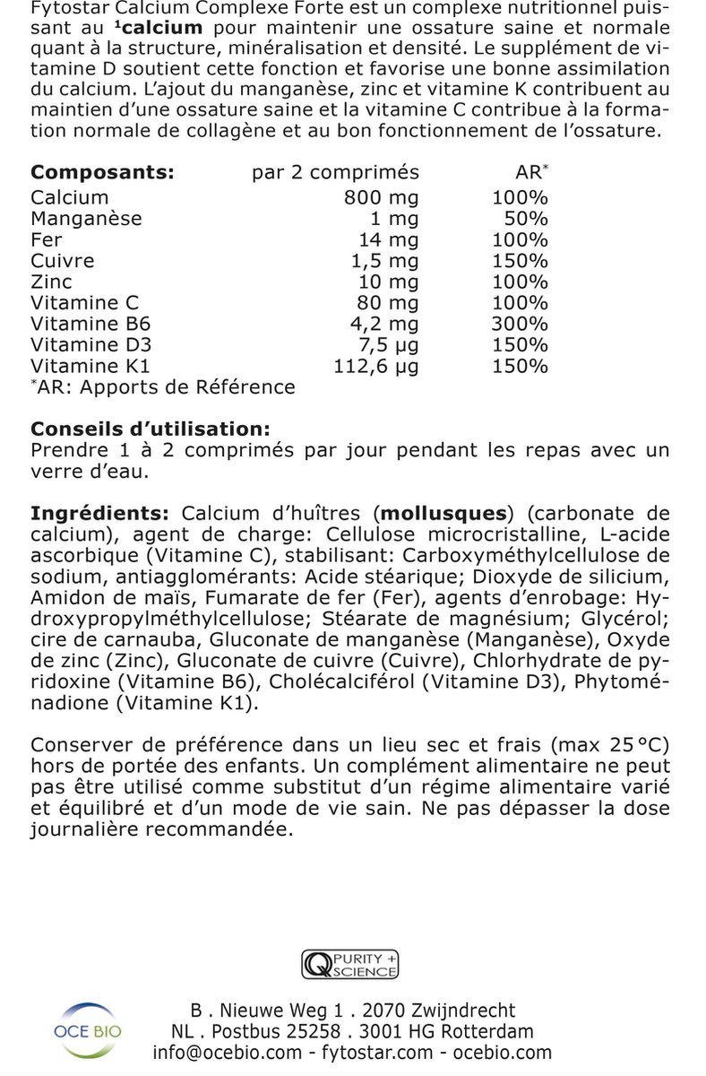 Fytostar Calcium complex forte maxi 120 tabletten