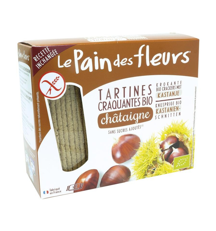 Le Pain des Fleurs Pain Des Fleurs Tamme kastanje crackers 150 gram