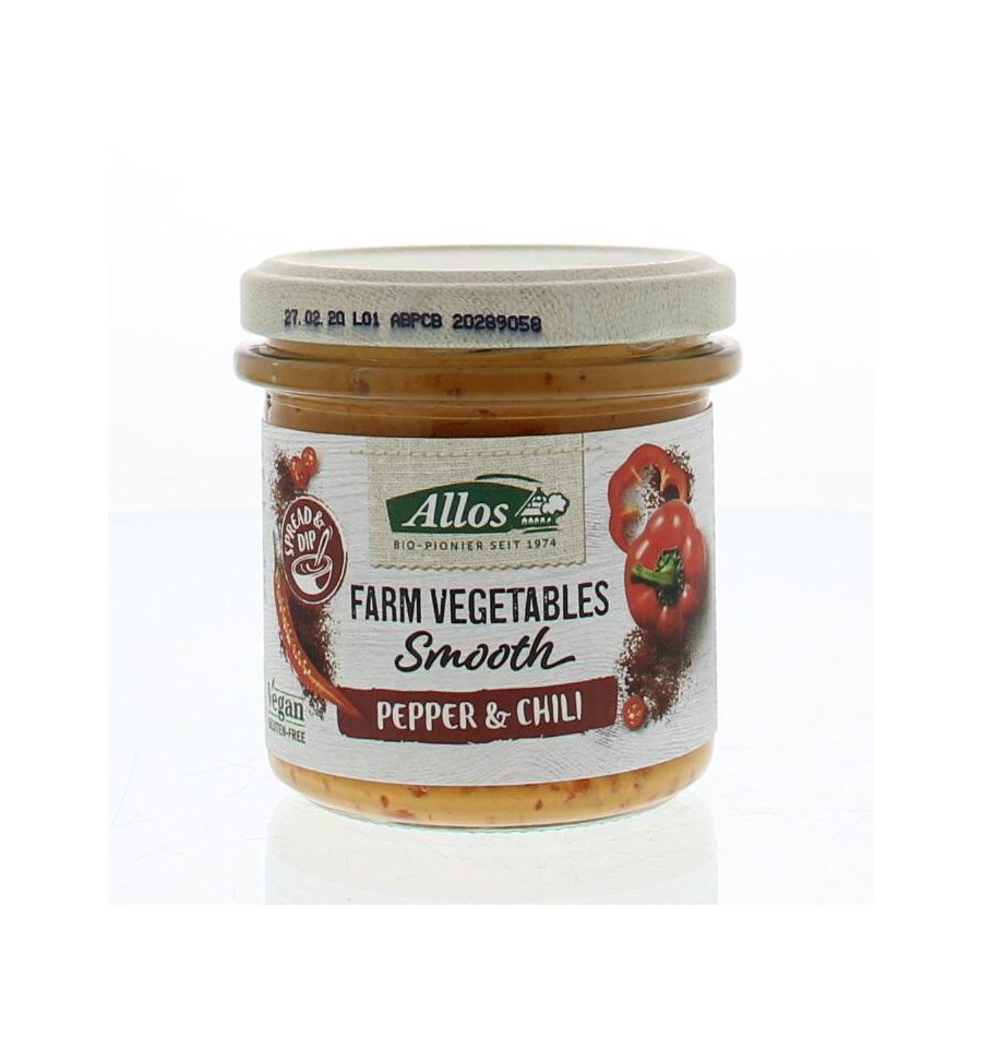 Allos Farm vegetables smooth paprika & chili 140 gram