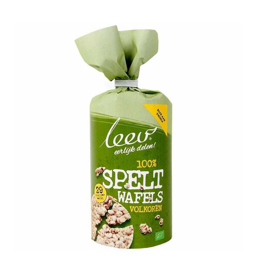 Leev Bio oerrr wafels 100% spelt 100 gram