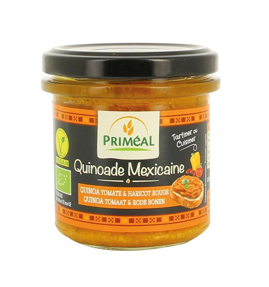 Primeal Quinoade spread Mexican style tomaat & rode bonen 140 gram