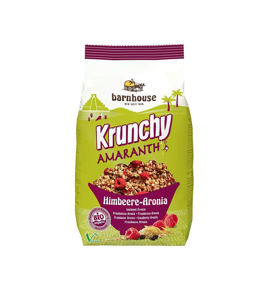 Barnhouse Krunchy amaranth framboos aronia 375 gram