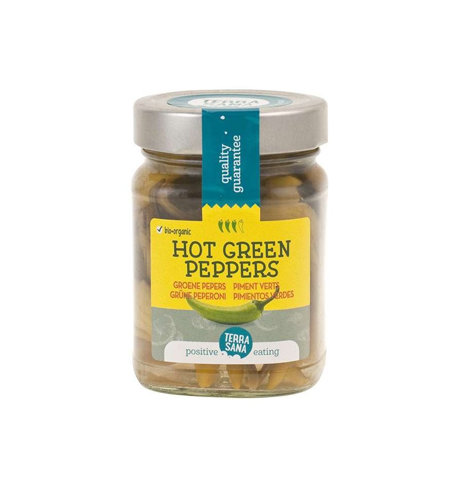 Terrasana e pepers hot 230 gram - Groen