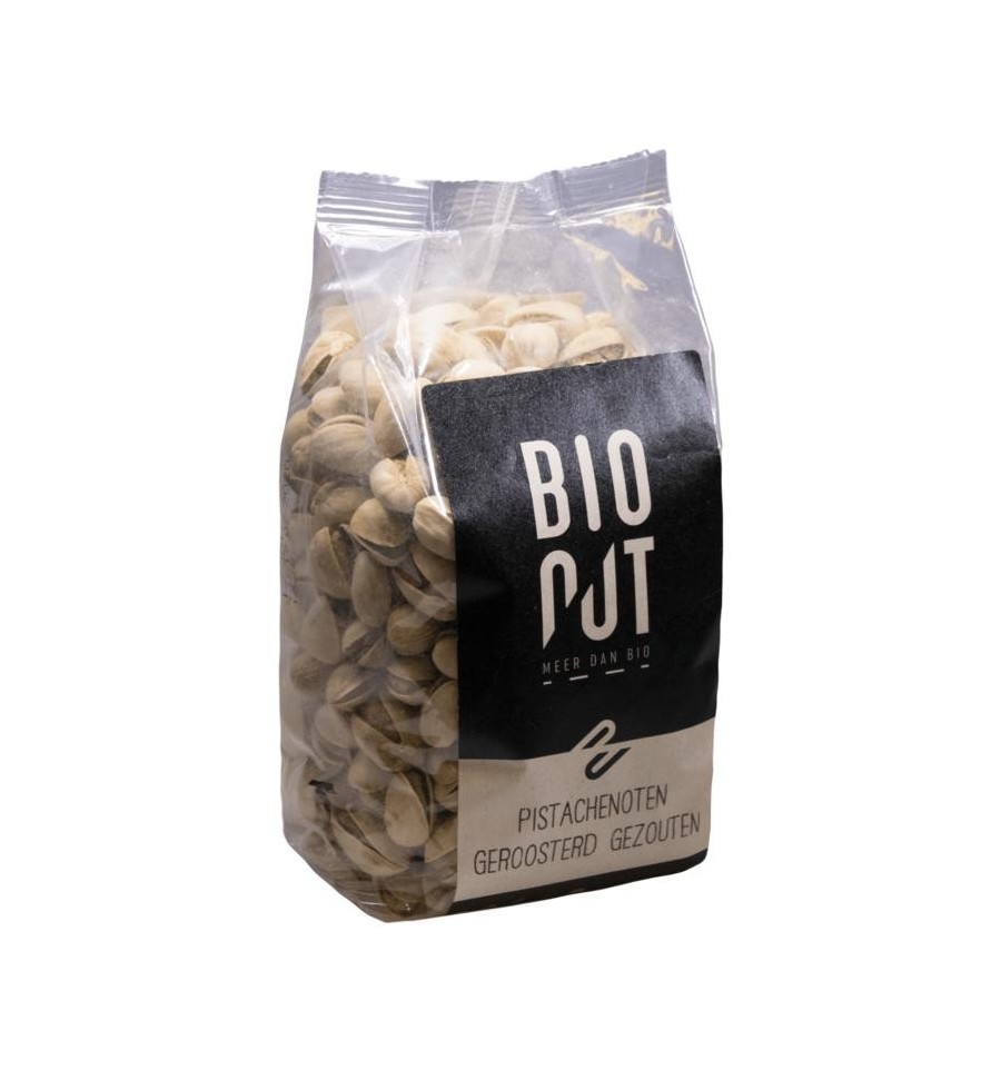 Bionut Pistachenoten geroosterd en gezouten 500 gram