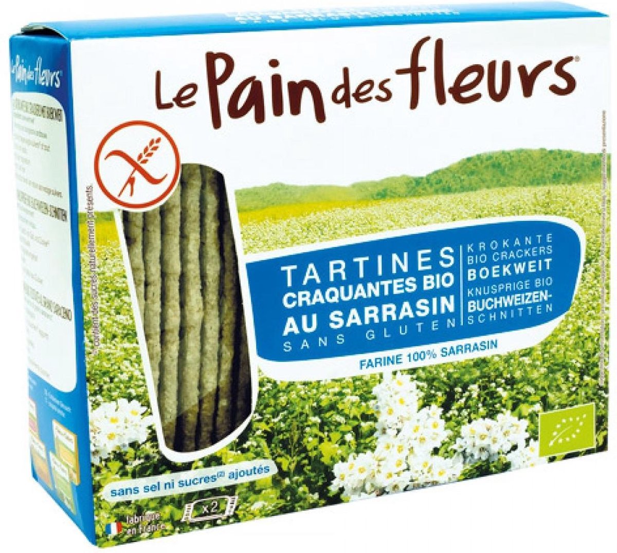 Le Pain des Fleurs Pain Des Fleurs Boekweit crackers zonder zout 150 gram