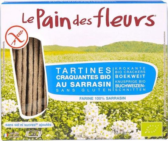 Le Pain des Fleurs Pain Des Fleurs Boekweit crackers zonder zout 150 gram