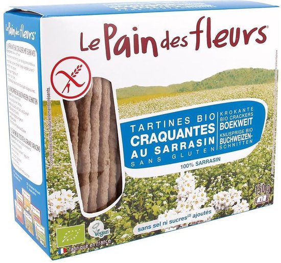 Le Pain des Fleurs Pain Des Fleurs Boekweit crackers zonder zout 150 gram