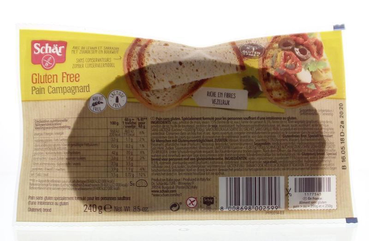 Dr. Schar Schär Pain campagnard 240 gram