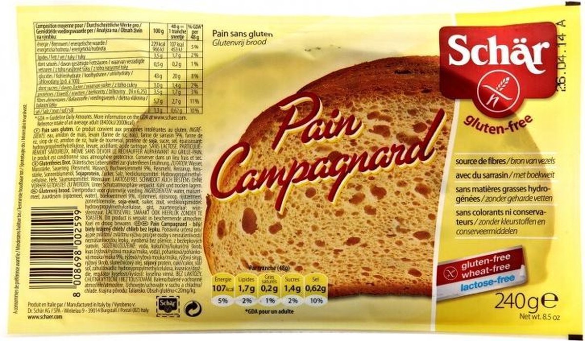 Dr. Schar Schär Pain campagnard 240 gram