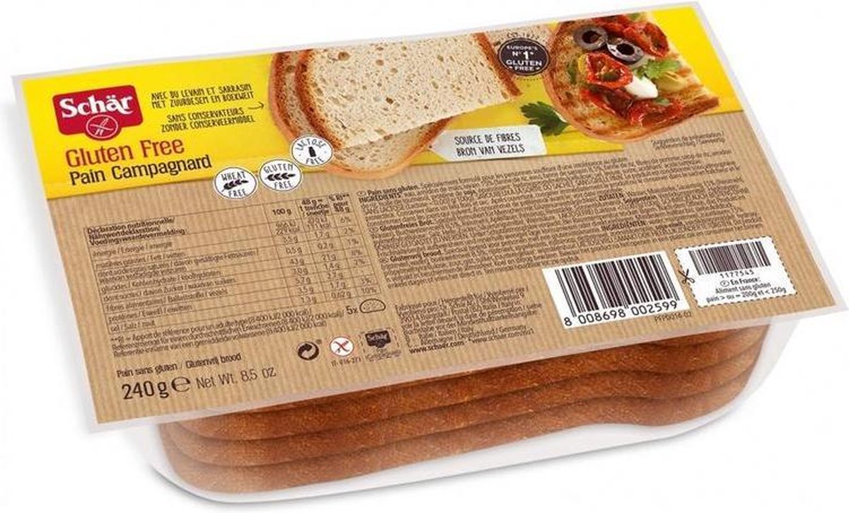 Dr. Schar Schär Pain campagnard 240 gram