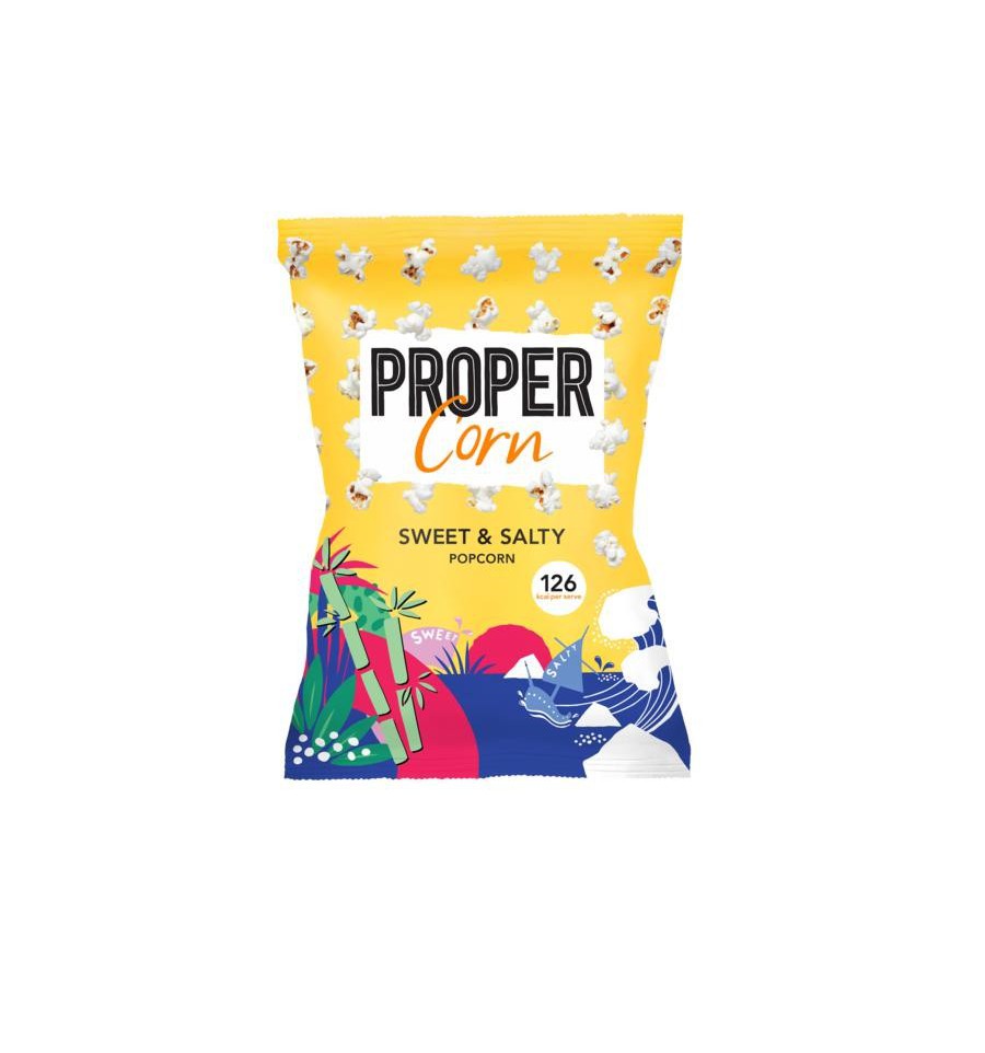 Propercorn Popcorn sweet & salty 90 gram