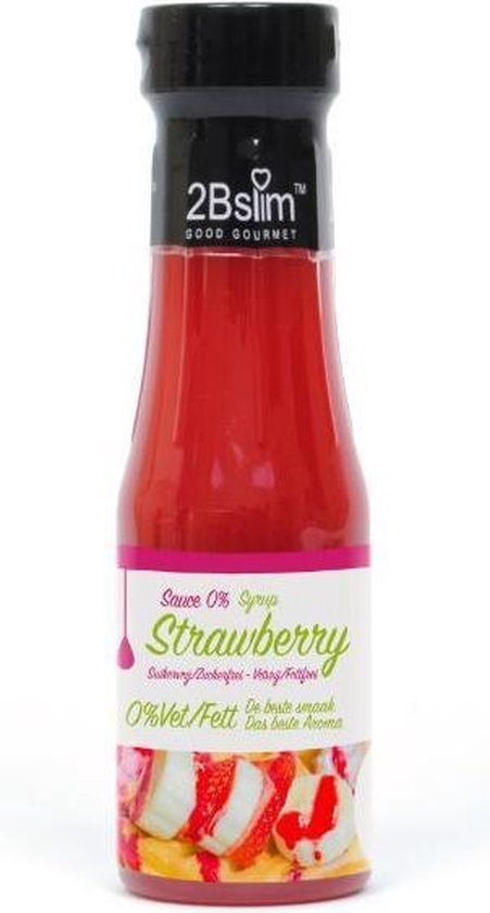 2bslim Aardbeiensaus 250 ml