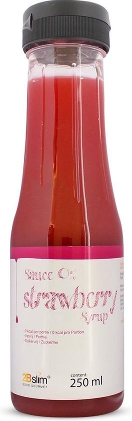 2bslim Aardbeiensaus 250 ml