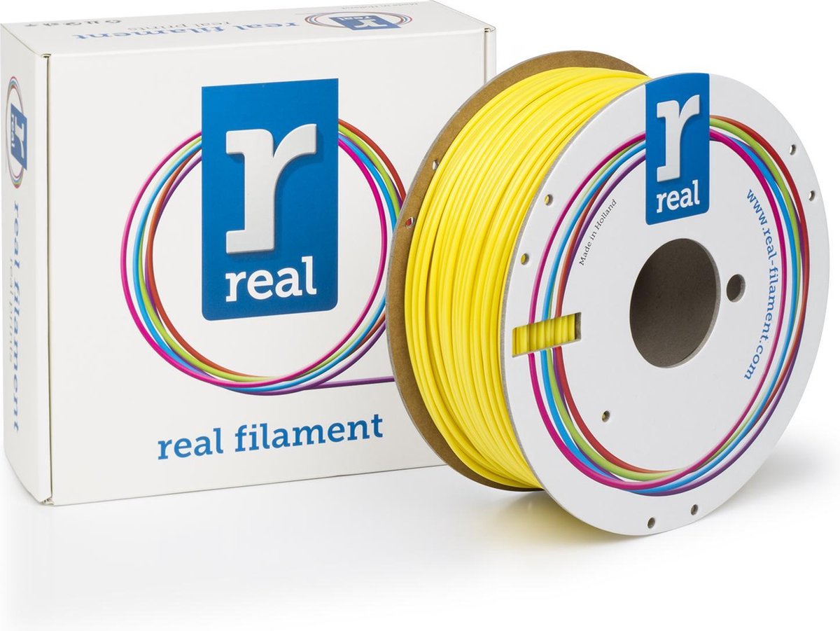 3D filamenten REAL Filament PETG geel 2.85mm (1kg)