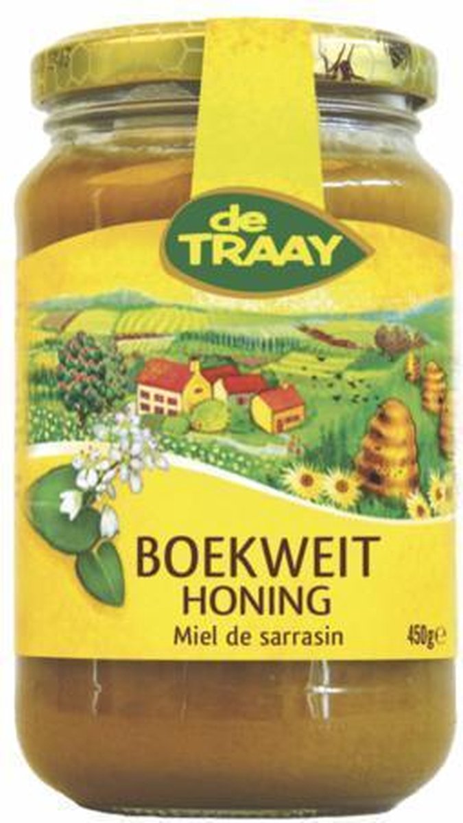 De Traay Boekweit creme honing 450 gram