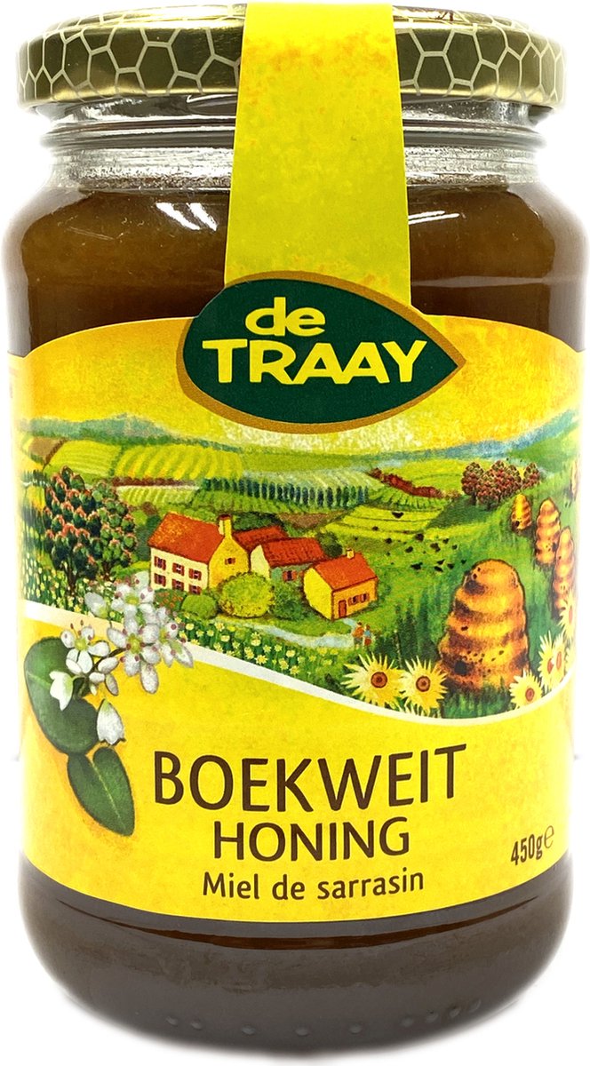 De Traay Boekweit creme honing 450 gram