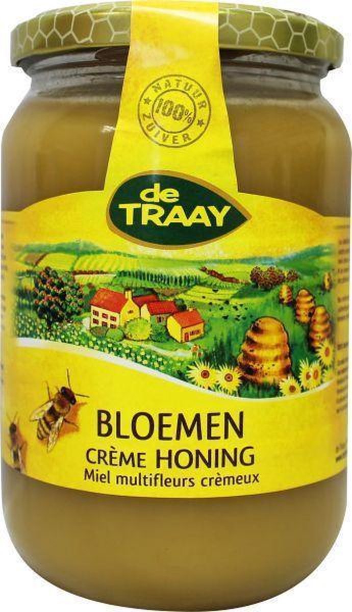 De Traay Bloemenhoning creme 900 gram